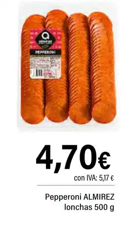 Cash Ifa ALMIREZ Pepperoni lonchas oferta