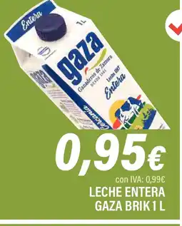 Cash Ifa GAZA Leche entera gaza brik oferta