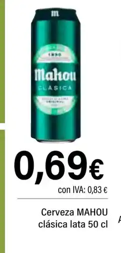 Cash Ifa MAHOU Cerveza clásica lata oferta