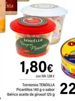 Cash Ifa TENDILLA Torreznos Picantitos o sabor ibérico aceite de girasol oferta