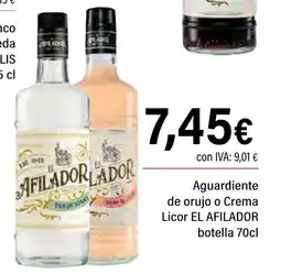Cash Ifa EL AFILADOR Aguardiente de orujo o Crema Licor oferta