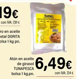 Cash Ifa TUNAPESCA Atún en aceite de girasol oferta