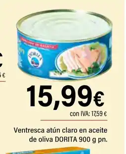 Cash Ifa DORITA Ventresca atún claro en aceite de oliva oferta
