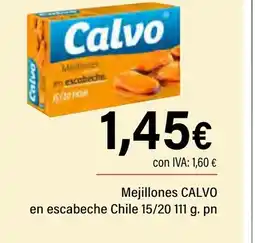Cash Ifa CALVO Mejillones en escabeche Chile oferta