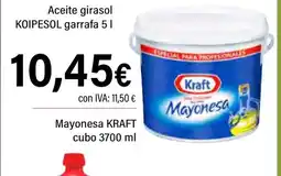 Cash Ifa KRAFT Mayonesa cubo oferta