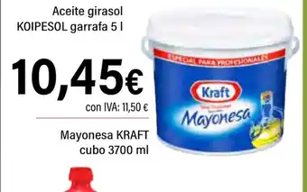 Cash Ifa KRAFT Mayonesa cubo oferta