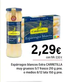 Cash Ifa CARRETILLA Espárragos blancos Extra muy gruesos 5/7 frasco oferta