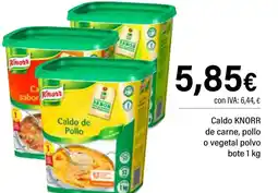 Cash Ifa KNORR Caldo de carne pollo o vegetal polvo oferta