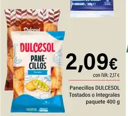 Cash Ifa DULCESOL Panecillos Tostados o Integrales paquete oferta