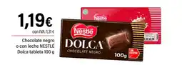 Cash Ifa NESTLE Chocolate negro o con leche Dolca tableta oferta