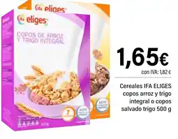 Cash Ifa IFA ELIGES Cereales copos arroz y trgo integral o copos salvado trigo oferta