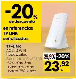 Eroski Tp-link - extensor wifi ac750 oferta