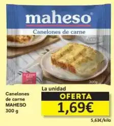 Economy Cash Maheso - canelones de carne oferta