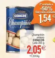 Plenus Supermercados Cidacos - champinon entero oferta