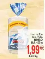 Plenus Supermercados Bimbo - pan molde sen codia oferta