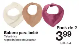 Zeeman Babero para bebé oferta