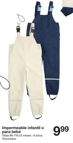 Zeeman Impermeable infantil o para bebé oferta