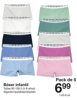 Zeeman Bóxer infantil oferta
