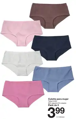 Zeeman Culotte para mujer oferta