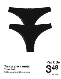 Zeeman Tanga para mujer oferta