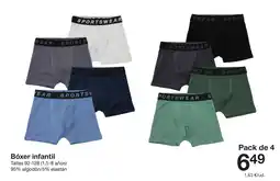 Zeeman Bóxer infantil oferta