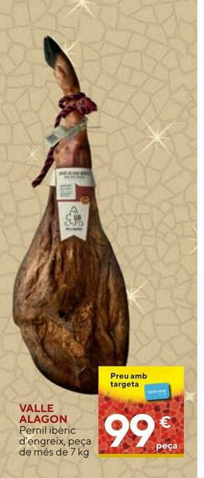 Caprabo Valle Alagon Pernil Ibèric D'engreix oferta