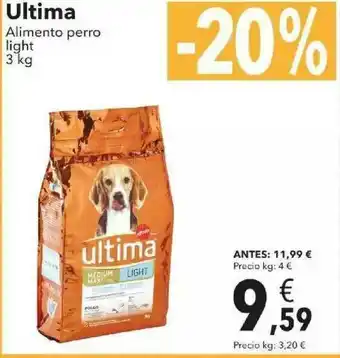 Clarel Ultima Alimento Perro Light oferta