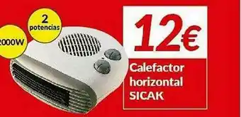 Embargos a lo bestia Calefactor Horizontal Sicak oferta