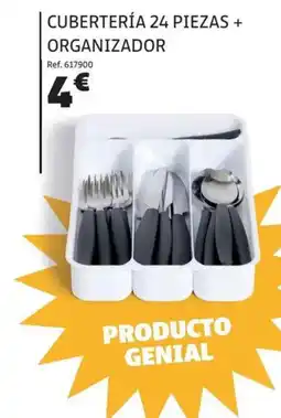 GiFi Cubertería 24 piezas + organizador oferta