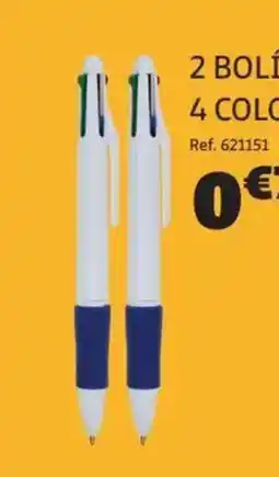 GiFi 2 bolígrafos bic 4 colores oferta