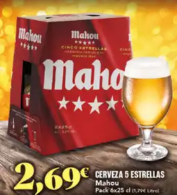Gadis MAHOU Cerveza 5 estrellas oferta