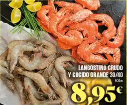 Gadis Langostino crudo y cocido grande 30/40 oferta