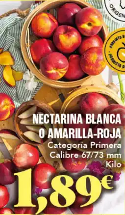 Gadis Nectarina blanca o amarilla-roja oferta
