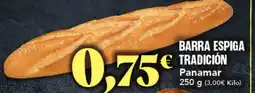 Gadis PANAMAR Barra espiga tradición oferta