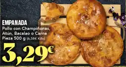 Gadis Empanada pollo con champiñones, atún, bacalao o carne oferta