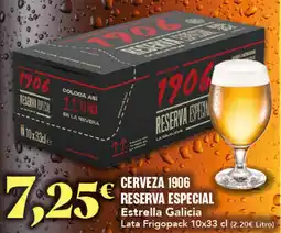 Gadis ESTRELLA GALICIA Cerveza 1906 reserva especial oferta