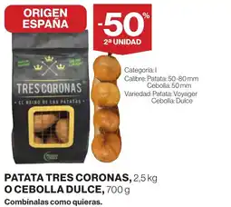 Supercor Patata tres coronas o cebolla dulce oferta