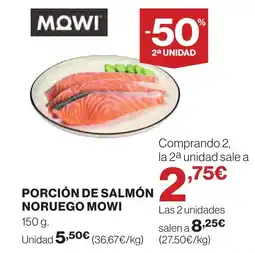 Supercor Porción de salmón noruego mowi oferta