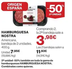 Supercor NOSTRA Hamburguesa oferta