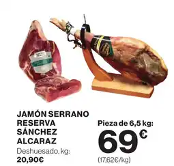 Supercor Jamón serrano reserva sánchez alcaraz oferta