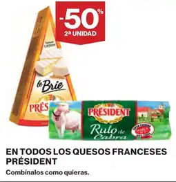 Supercor PRÉSIDENT En todos los quesos franceses oferta