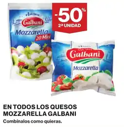 Supercor GALBANI En todos los quesos mozzarella oferta