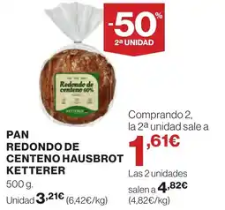 Supercor Pan redondo de centeno hausbrot ketterer oferta