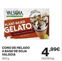 Supercor VALSOIA Cono de helado a base de soja oferta