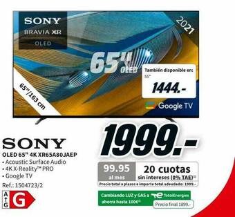 MediaMarkt Sony Oled 65 oferta