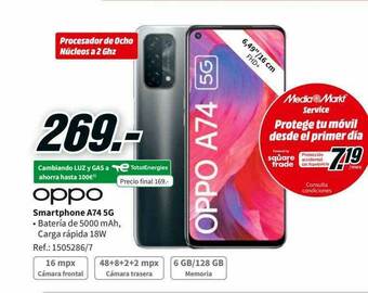 MediaMarkt Oppo Smartphone A74 5g oferta