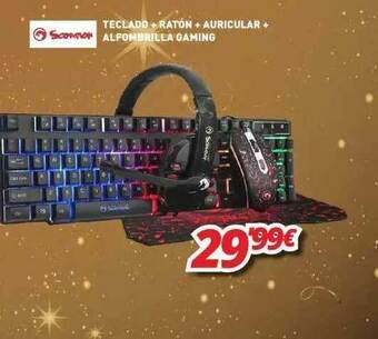 Mi electro Teclado + Ratón + Auricular + Alfombrilla Gaming oferta