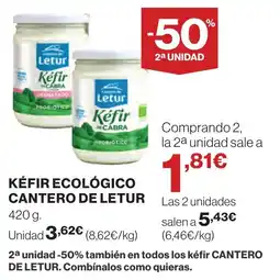 Supercor KÉFIR Ecológico cantero de letur oferta