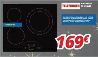 Mi electro Telefunken Encimera Tlk30vit oferta