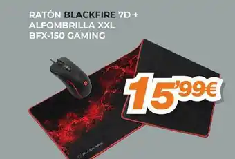 Pascual Martí Ratón Blackfire 7d + Alfombrilla Xxl Bfx-150 Gaming oferta